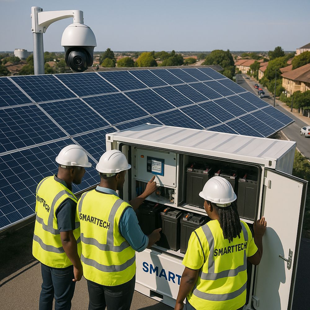 Solar CCTV installation